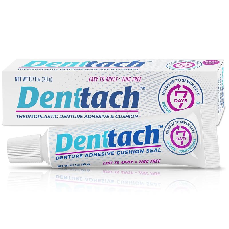 [BUY FAST] 3 PCS Denttach Thermoplastic Adhesive Denture Reline Oral .70 oz