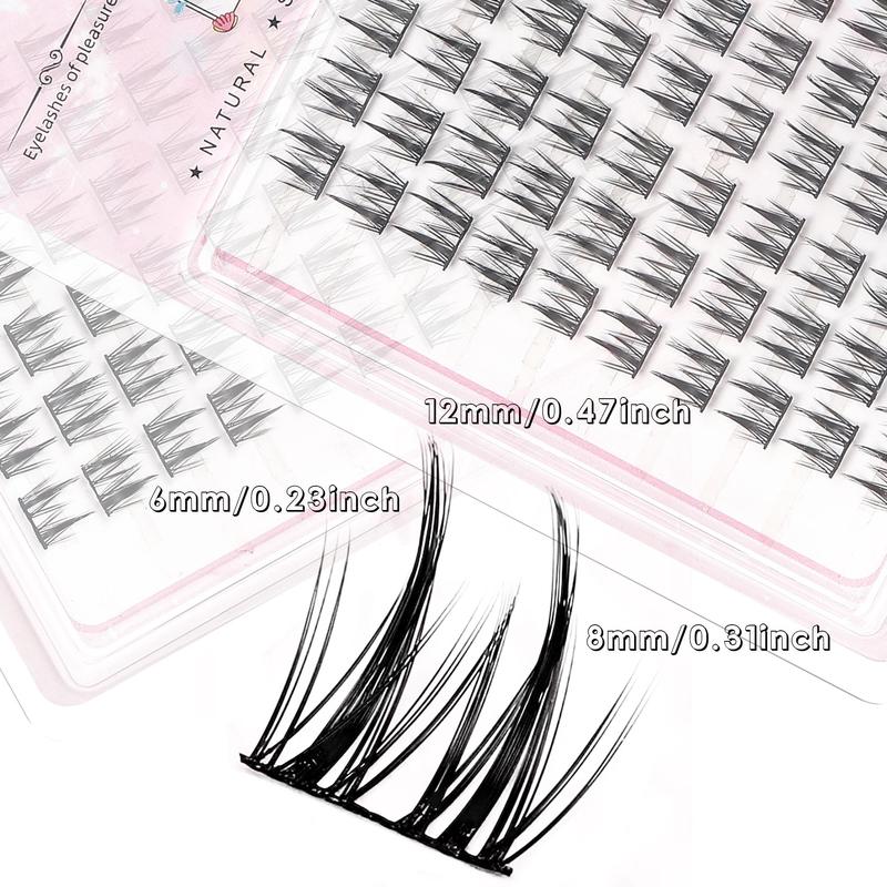 Natural Look Eyelash Extensions, 1 Box Individual False Eyelashes, Self Grafting Curl Eyelashes, Eye Makeup Enhancement False Eyelashes for Women & Girls