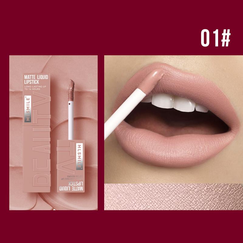 GIFT| Long Lasting Waterproof MATTE LIQUID LONG LASTING UP TO 16 HOURS Lipstick Color Gloss Cosmetic Flawless Lipgloss Makeup Glossy Lip Care