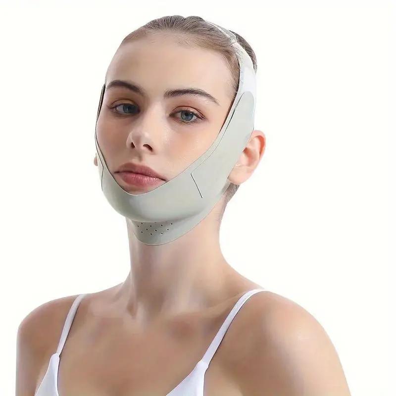 Reusable V-Line Lift Mask, Double Chin Reducer Chin Strap, Lift and Tighten Face to Prevent Sagging, Ultra-Thin Comfortable Reusable Summer Face Belt - Facial Care Gift for Mom Skincare