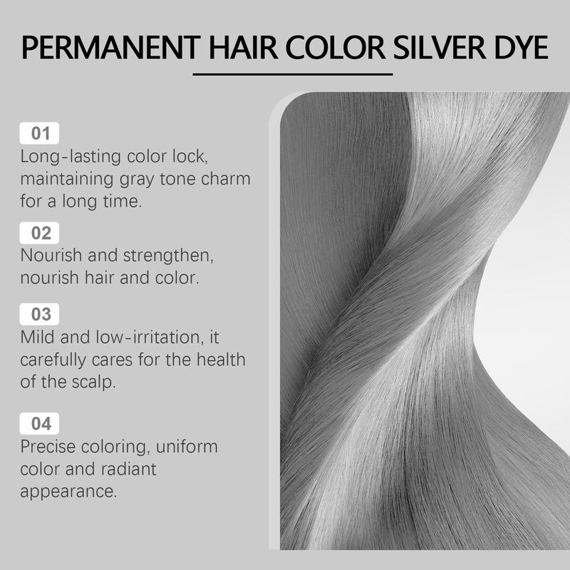 Hoegoa Grey Hair Cream Permanent color lock, no damage to hair Nourishing Plant extract hair care trend hair color Hair Dye Haircare