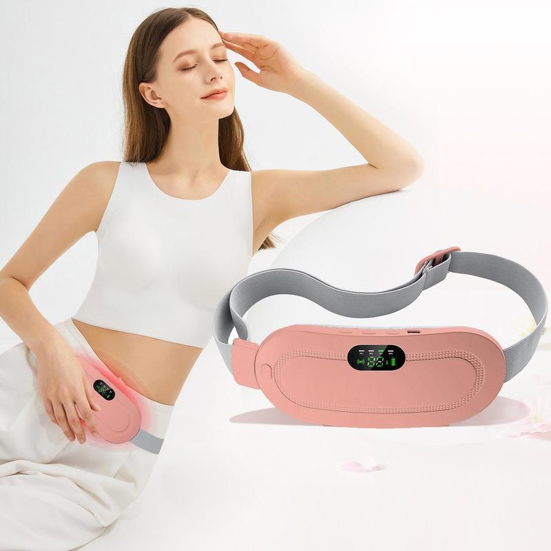 Portable Heating Massage Pad, Back Electric Rapid Fast Heating Belly Wrap Belt for Women and Girl, Personal Waist Massager for Daily Use