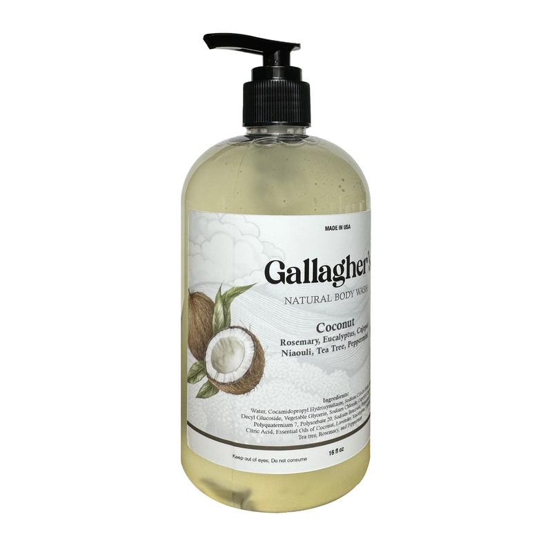 Gallagher's Coconut Natural Body Wash  |  Essential oil blend