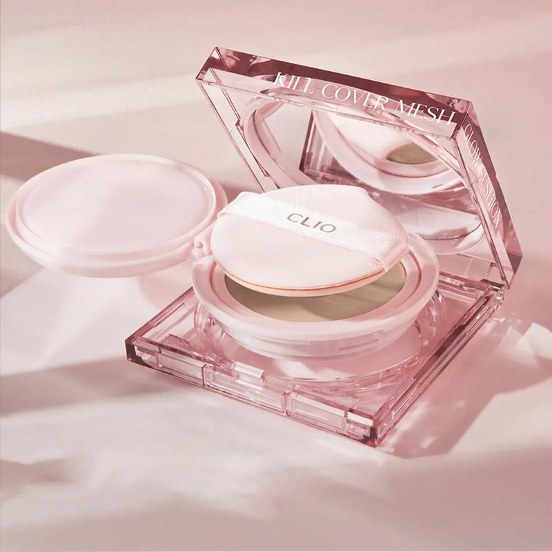 CLIO - Kill Cover Mesh Glow Cushion Set - Korean Makeup Coverage -  Smooth Radiance  Foundation FlawlesConcealer Radiant