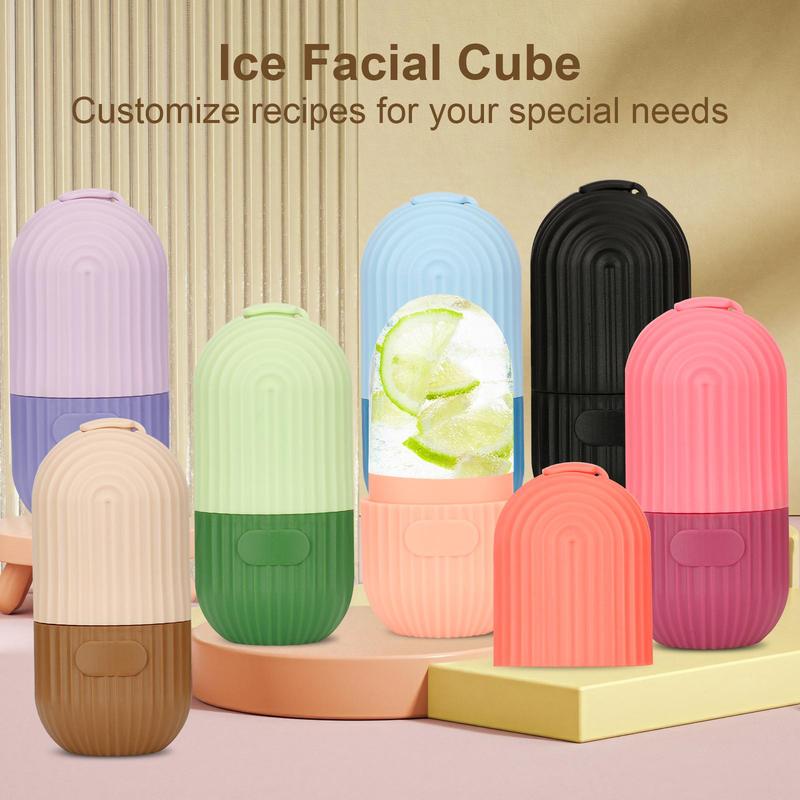 Ice Roller For Face & Eye, Face Massage Roller Mold, Facial Beauty Ice Roller For Face, Face Massager Gua Sha Mold, Ice Compress Facial Ice Cold Compress Cube, Christmas Gift