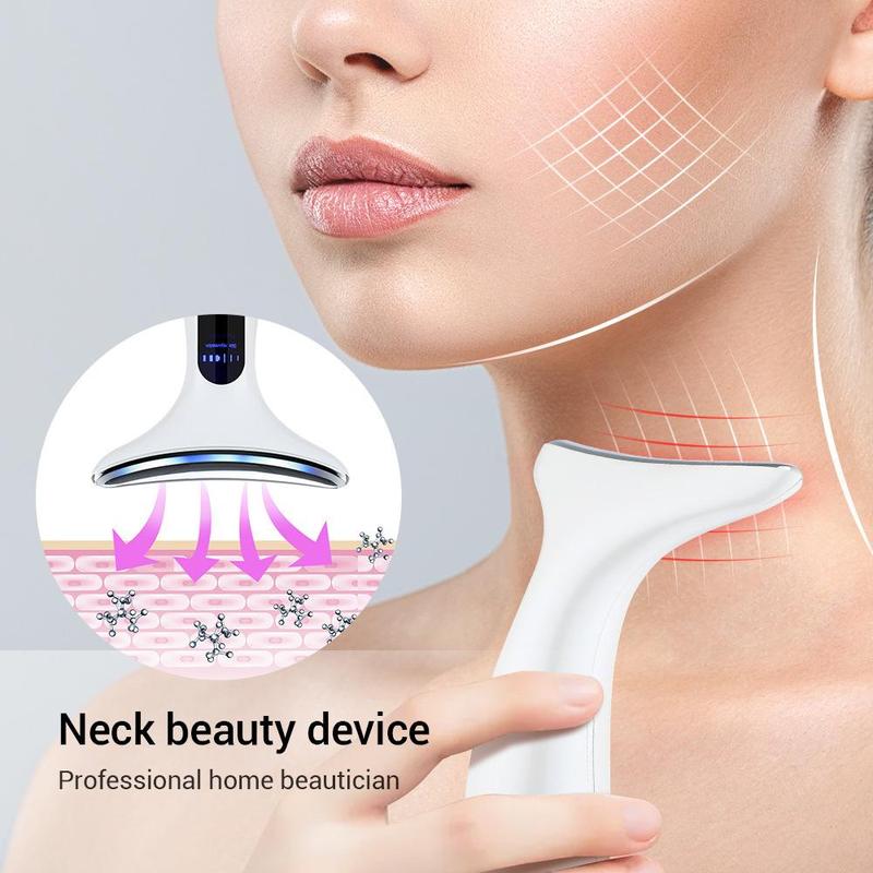 Portable Neck Massager, Multifunctional Neck Lifting Massager, Professional Facial Beauty Instrument for Women & Men, Facial Massage Machine