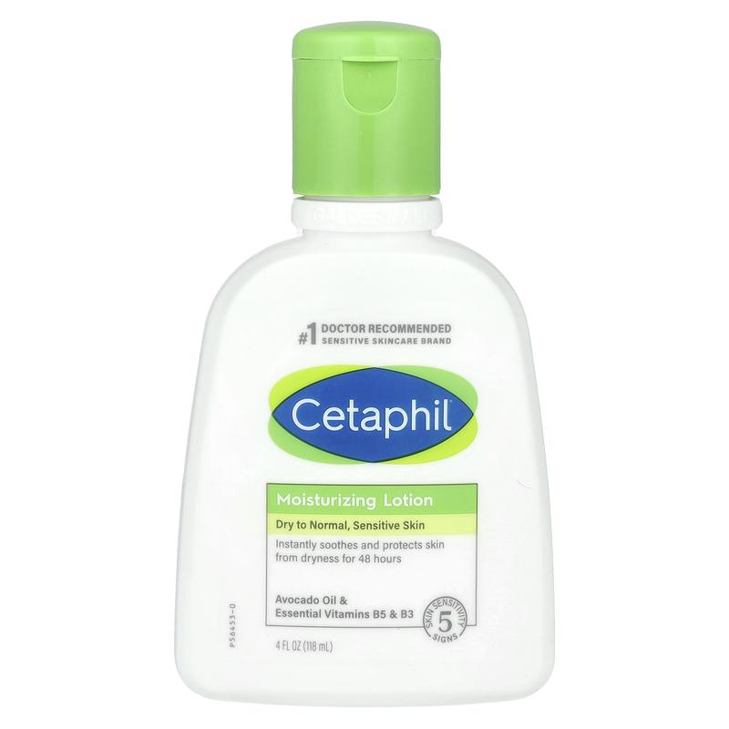 Cetaphil Moisturizing Lotion, Fragrance Free, 4 fl oz (118 ml)