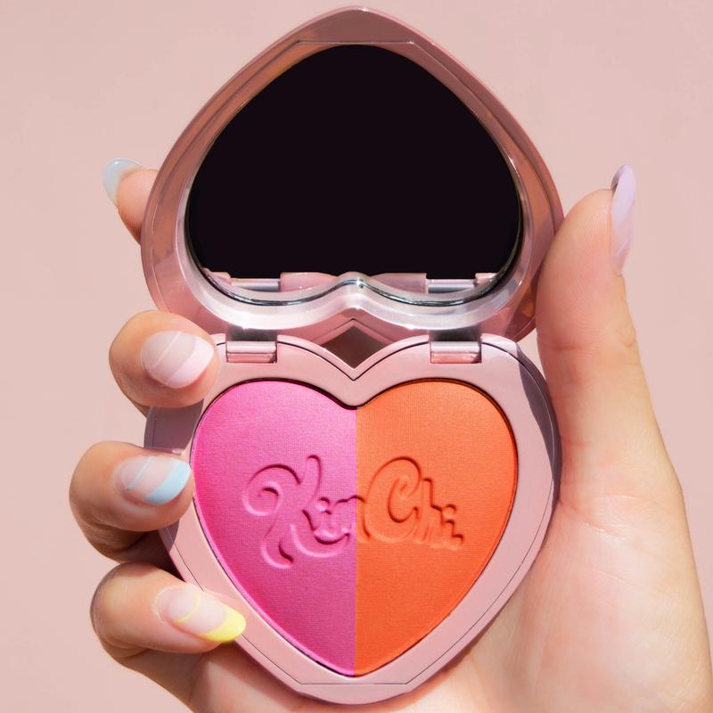 KimChi Chic Thailor Collection Cosmetic Blush Duo Mirrored Makeup Compact