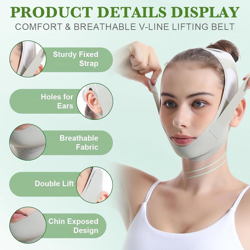 Reusable V Line Face Lifting Bandage, Breathable & Comfortable Face V-lift Mask, Reusable Summer Face Lifting Tool, Skincare Tool Gift for Daily Use