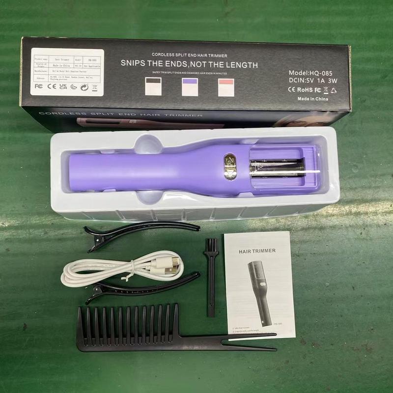 2 in 1 Split Hair Trimmer, 1 Box Portable Electric Hair Trimmer, Women's Rough Hair Trimmer, Hair Styling Tool for Home & Salon Use, Christmas Gift