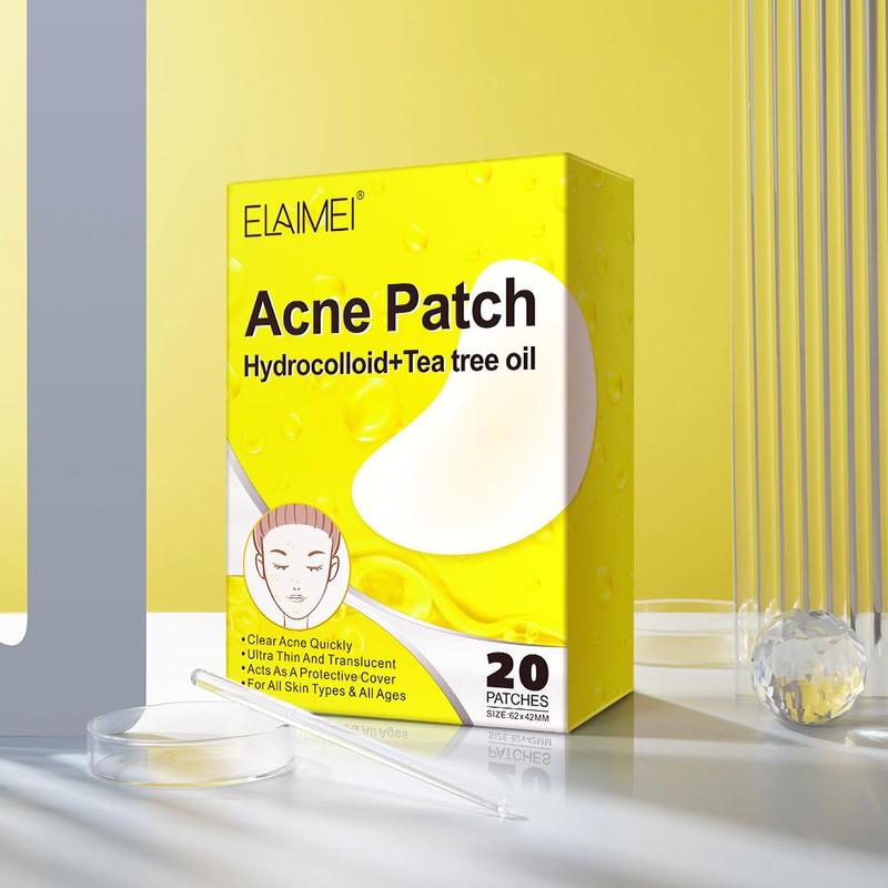 Acne Patch, 20 Patches box Hydrocolloid & Tea Tree Oil Facial Acne Covering Patch, Light & Easy To Carry, Suitable for All Skin Types, Christmas, Christmas Gift