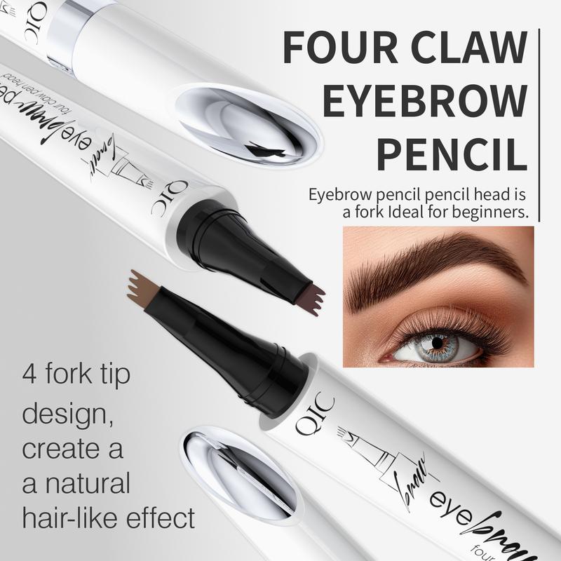 QIC Microblading Eyebrow Pen, Eyebrow Pen with an Upgrade Micro-Fork Tip Applicator, Waterproof Long-Lasting Microblading Eyebrow Pencil, Brow Pen for Natural Looking Brows Makeup