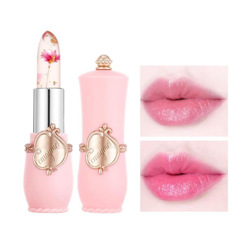 Flower Design Lipstick, Color Changing Lipstick, Moisturizing Lip Balm, Long Lasting Hydrating Tinted Lip Balm, for Music Festival Makeup