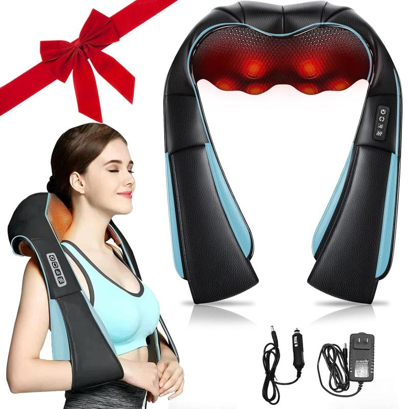 Electric Back & Shoulder & Neck Massager, 1 Set Adjustable Electric Deep Tissue 4D Kneading Shoulder Massager, Ideal Gift, Winter & New Year Gift, Winter, Christmas Gift