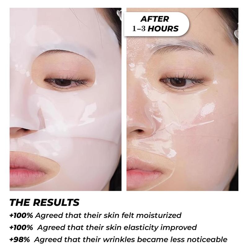 Bio-Collagen Real Deep Mask ,Hydrating Overnight Hydrogel ,Deep Collagen Anti-Wrinkle firming and moisturizing(34g x4ea) Facial Hydrate dance bio mask