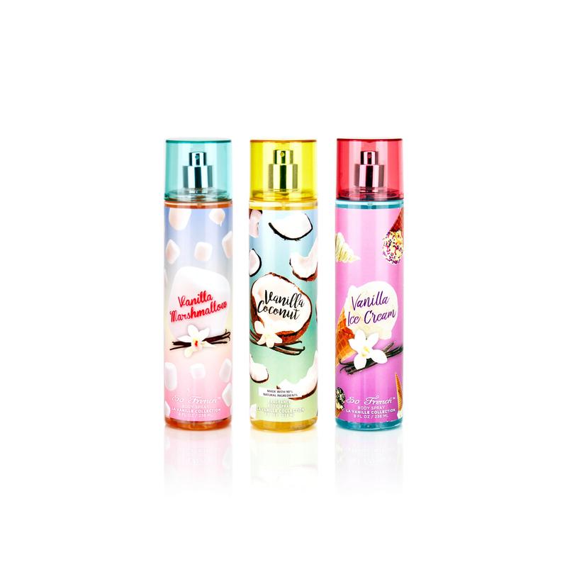 La Vanille 3-Piece Angel Cake Body Mist Set - Vanilla Bliss