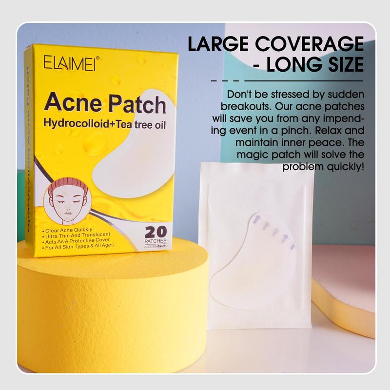 Acne Patch, 20 Patches box Hydrocolloid & Tea Tree Oil Facial Acne Covering Patch, Light & Easy To Carry, Suitable for All Skin Types, Christmas, Christmas Gift