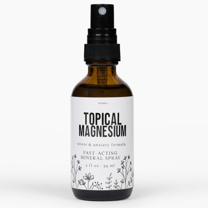 Magnesium Topical Oil Spray for Relaxation, Body Care, Hormone Balance, Cortisol Reduction, and Immune Support, Magnesium Chloride Flakes Lavender