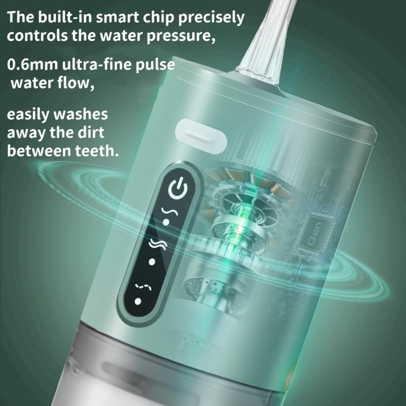 8 - Jet Tip dental oral irrigator. USB  3 three - frequency pulse teeth cleaners. cordless oral Rechargeable Portable water  flosser