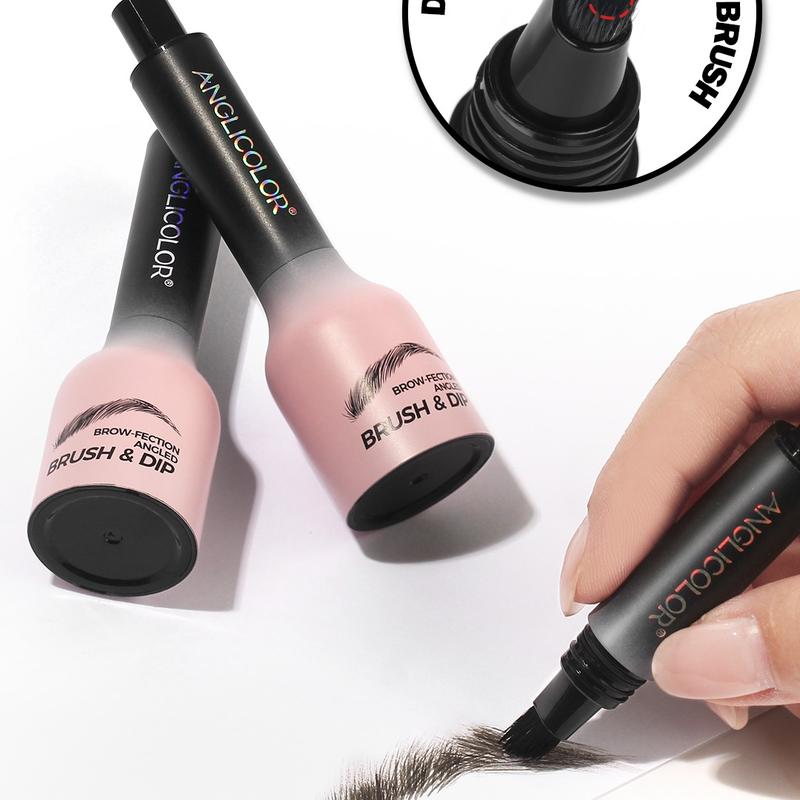 Upgrade Version (2.0) Microblading Eyebrow Pen,Square  Eyebrow Brush Hair-Like Strokes Easy To Color Long Lasting Quick Drying Natural Shaping Outlining Filling Brow Makeup Waterproof Liquid Flawless Cosmetic liquid eyebrow