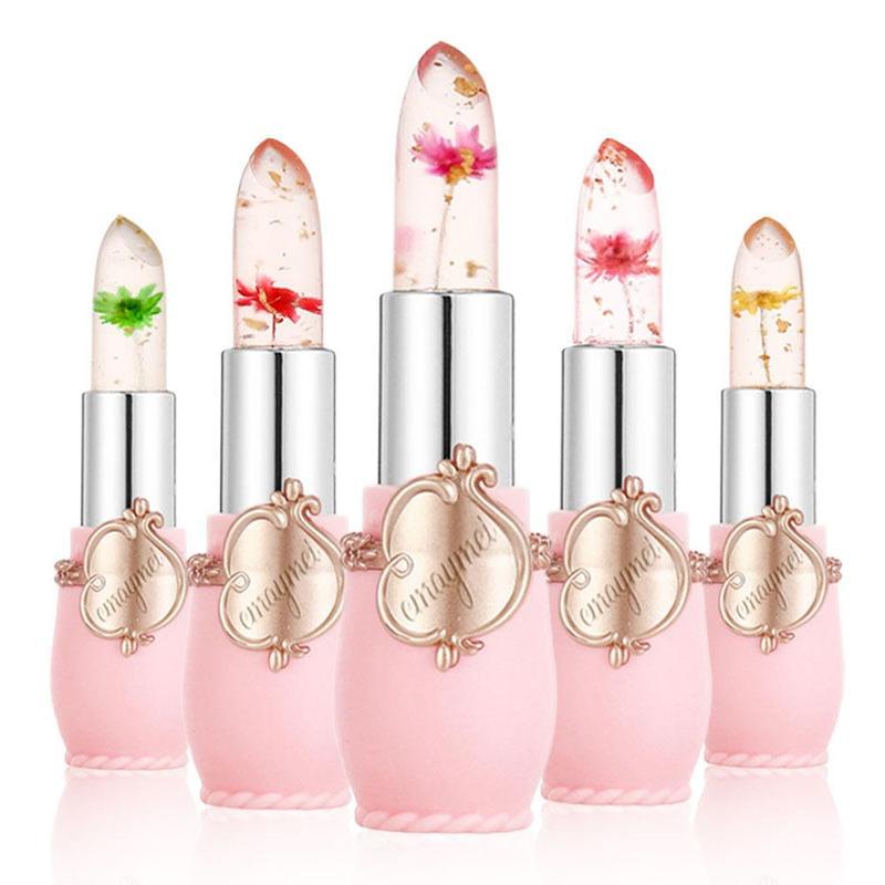 Flower Design Lipstick, Color Changing Lipstick, Moisturizing Lip Balm, Long Lasting Hydrating Tinted Lip Balm, for Music Festival Makeup