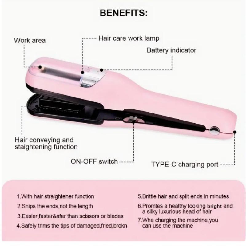 Electric Hair Care Hair Trimmer for Women, 1 Set Rechargeable Frizzy Split End Hair Clipper Hair Cutting Machine for Men & Women, Hair Products for Personal Care Comfort