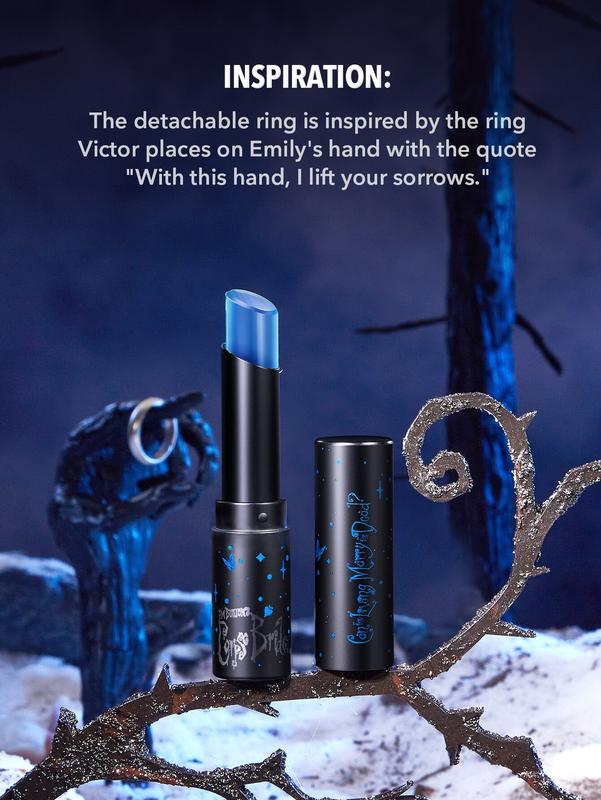 SHEGLAM Corpse Bride Ethereal Glow Lip Balm - Blue Lip Care Gift - Cosmetic, Makeup