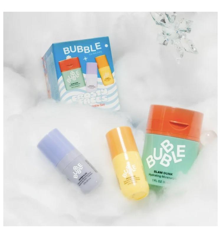 Bubble Frosty Faces Holiday Gift Set, 3 Pieces with Slam Dunk 30ml, Water Slide 5ml, and Day Dream 5ml