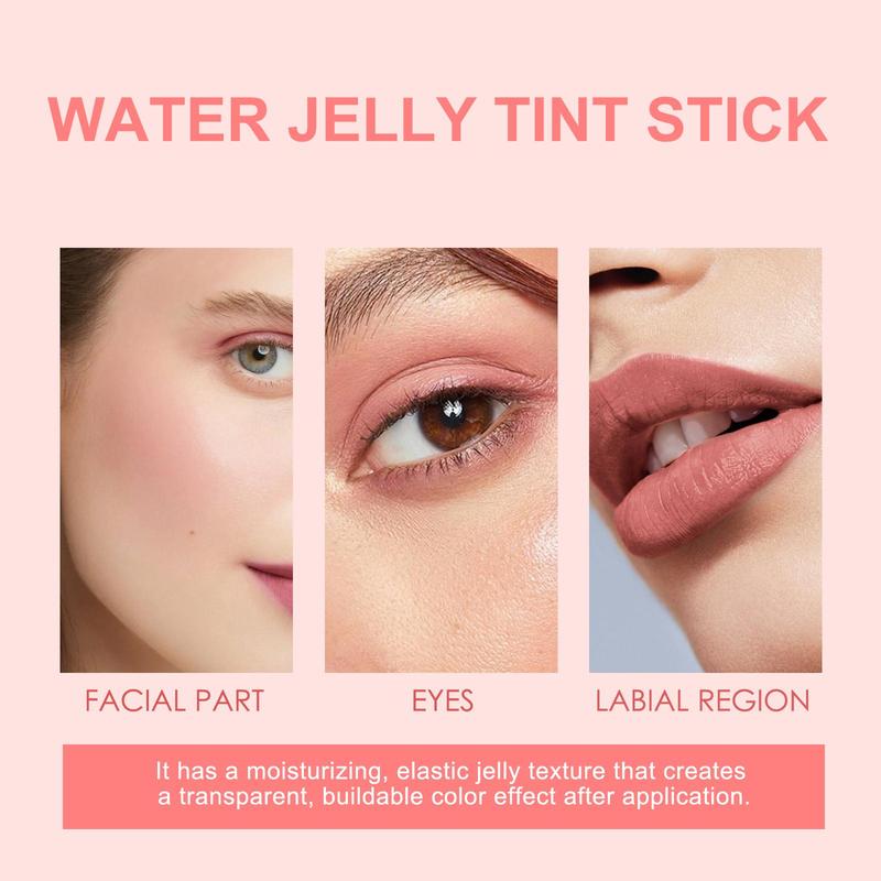 Water Jelly Blush, Long Lasting Waterproof Blush Stick, Moisturizing Blush For Cheeks & Lips, Makeup Accessories