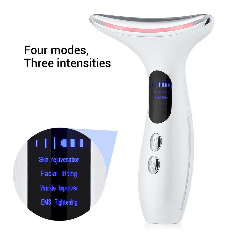 Portable Neck Massager, Multifunctional Neck Lifting Massager, Professional Facial Beauty Instrument for Women & Men, Facial Massage Machine