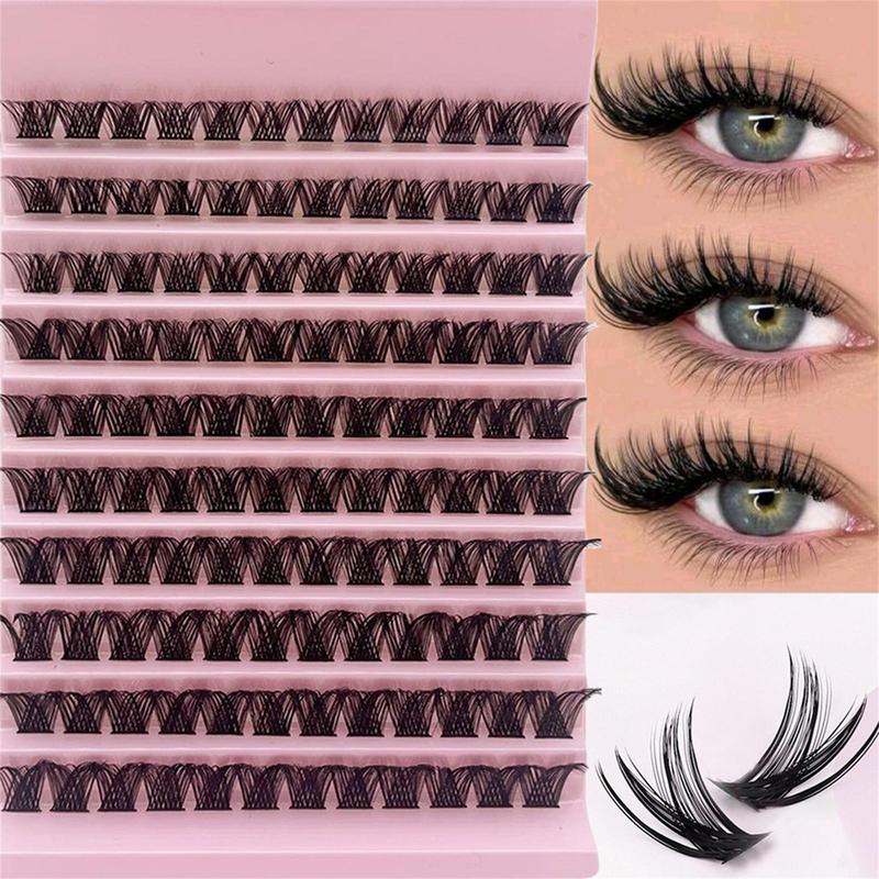 Natural False Eyelashes, 120pcs box Individual Cluster Lashes, Wispy Natural Curling Eye Makeup Strip Lashes, Full Volume Eyelash for Lashes Extensions, Lash Extension Kit, Makeup Tools, Christmas, Christmas Gift