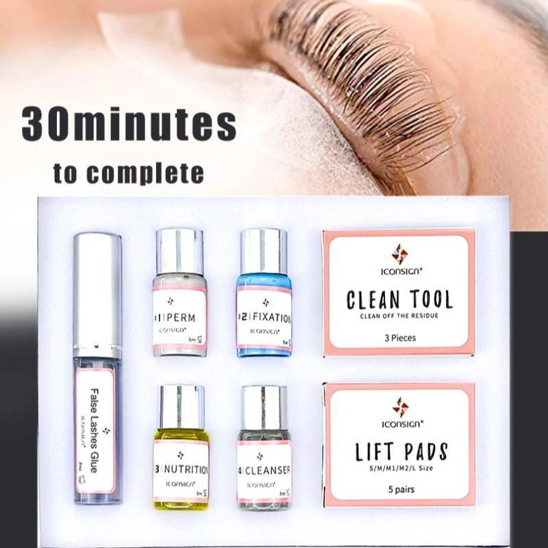 Professional Eyelash Perming Kit, Long-lasting Lash Lift Kit, Nature Curling Eyelash Makeup Prodcuct, Perfect Birthday Gift for Women, Summer Essentials, Makeup Sets