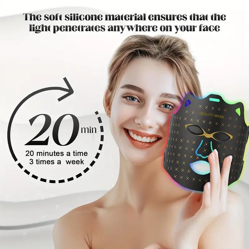 Wireless Face Lifting Mask, Facial Massager, Comfortable Silicone Skin Care Beauty Mask Instrument, Face Lifting Massager for Men & Women