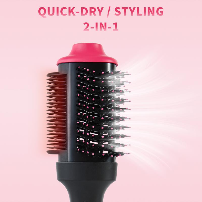 DOMIDO Apollo - Negative ion straightening comb hair dryer, multi-functional curling comb to create smooth and high-quality hair.