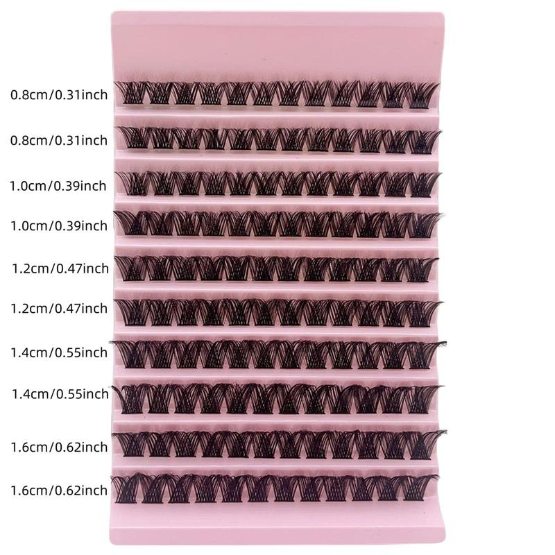 Natural False Eyelashes, 120pcs box Individual Cluster Lashes, Wispy Natural Curling Eye Makeup Strip Lashes, Full Volume Eyelash for Lashes Extensions, Lash Extension Kit, Makeup Tools, Christmas, Christmas Gift