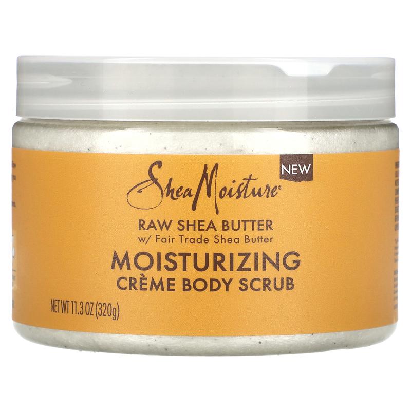 SheaMoisture Raw Shea Butter, Moisturizing Crème Body Scrub, 11.3 oz (320 g)