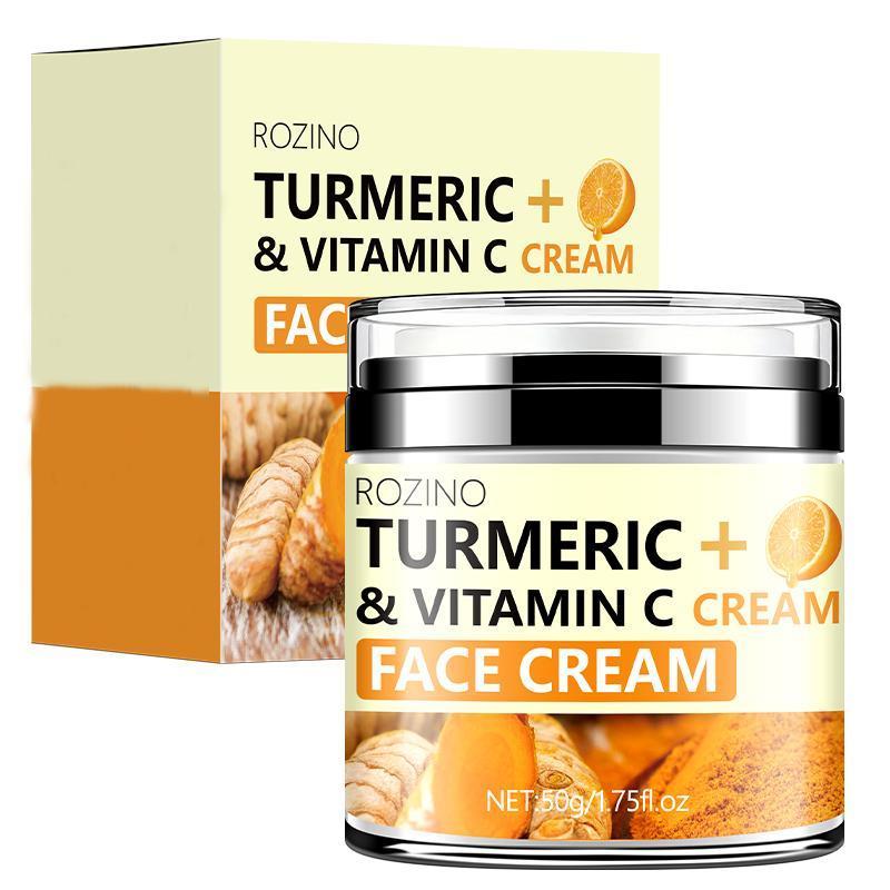 Turmeric & Vitamin C Face Cream, Deep Cleansing Face Moisturizer, Moisturizing Face Skin Care Products for Women & Girls