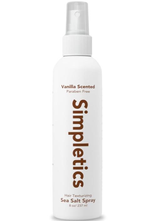 Simpletics - Sea Salt Spray - Texturizing Product for Fluffy, Voluminous Hair, 5 Simple Ingredients - 8oz