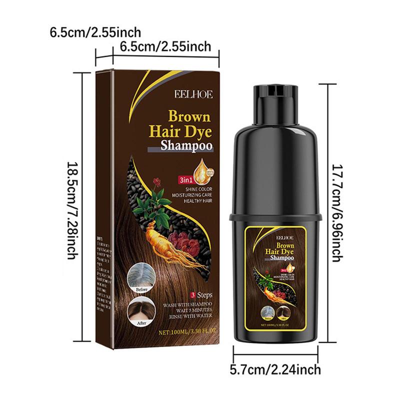 100ml Hair Dye Shampoo, Hair Color Shampoo, Gentle Moisturizing Hair Dye Shampoo, Easy Color Changing Hair Styling Product