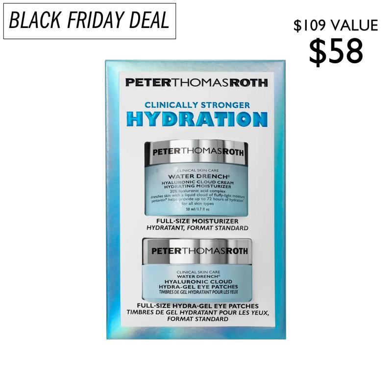 Peter Thomas Roth Full-Size 2-Piece Hydrating Skincare Kit, Water Drench Cloud Cream Moisturizer and Water Drench Hydra-Gel Eye Patches