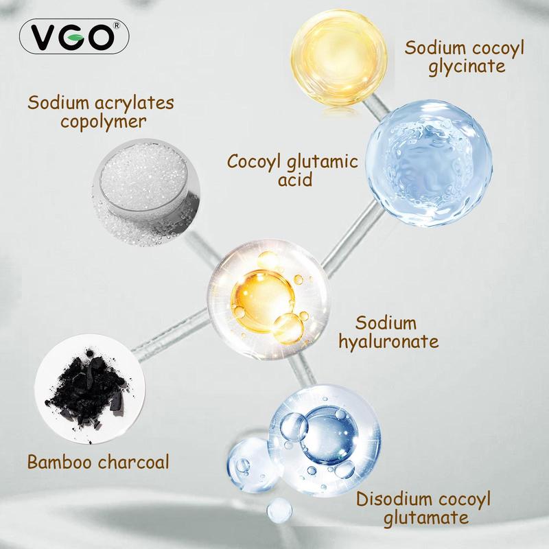 VGO Double Care Facial Cleanser - 50g, Suitable for All Skin Types, Cleanses and Moisturizes for Optimal