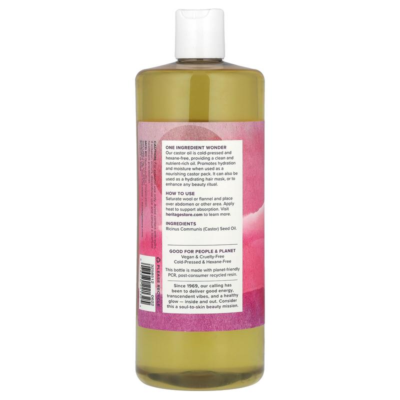 Heritage Store Castor Oil, Nourishing Treatment, 32 fl oz (946 ml)