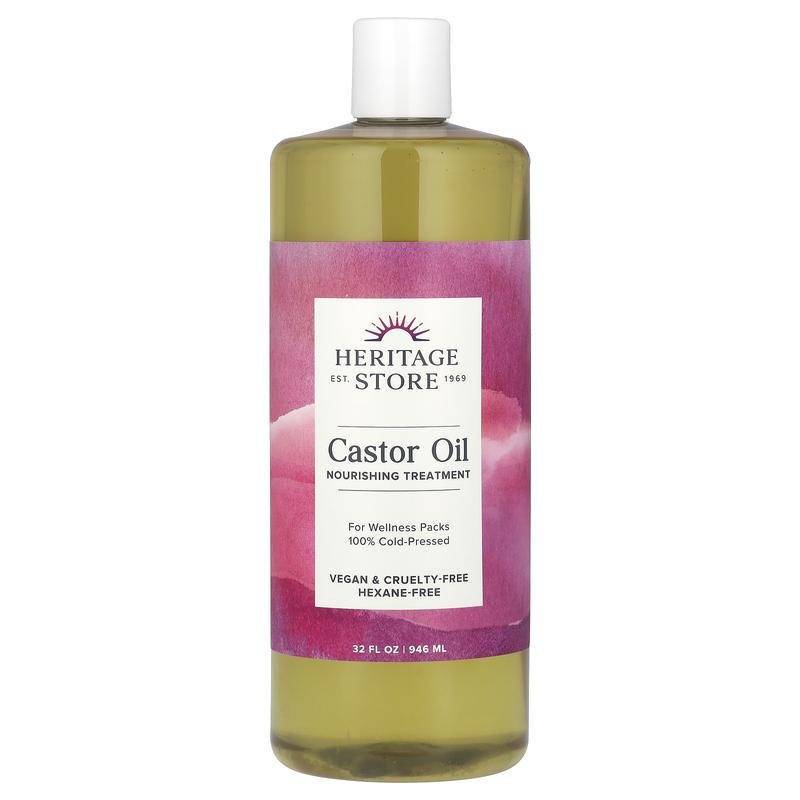 Heritage Store Castor Oil, Nourishing Treatment, 32 fl oz (946 ml)