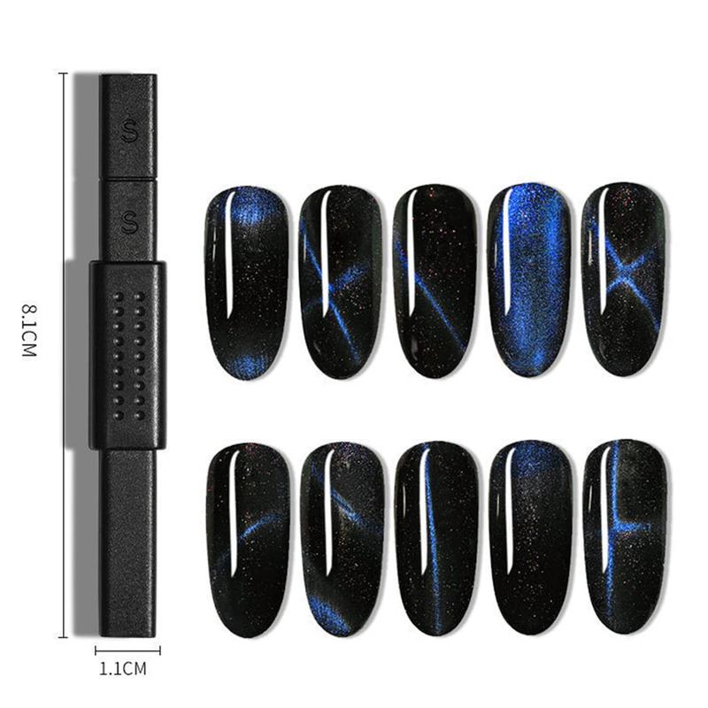 15Pcs Nail Magnet Set Cat Eye Gel Nail  Polish Magnet Wand Magnetic Nail Polish Cat Eye Magnet for Nails Cat EyE Nail Art Nail Care