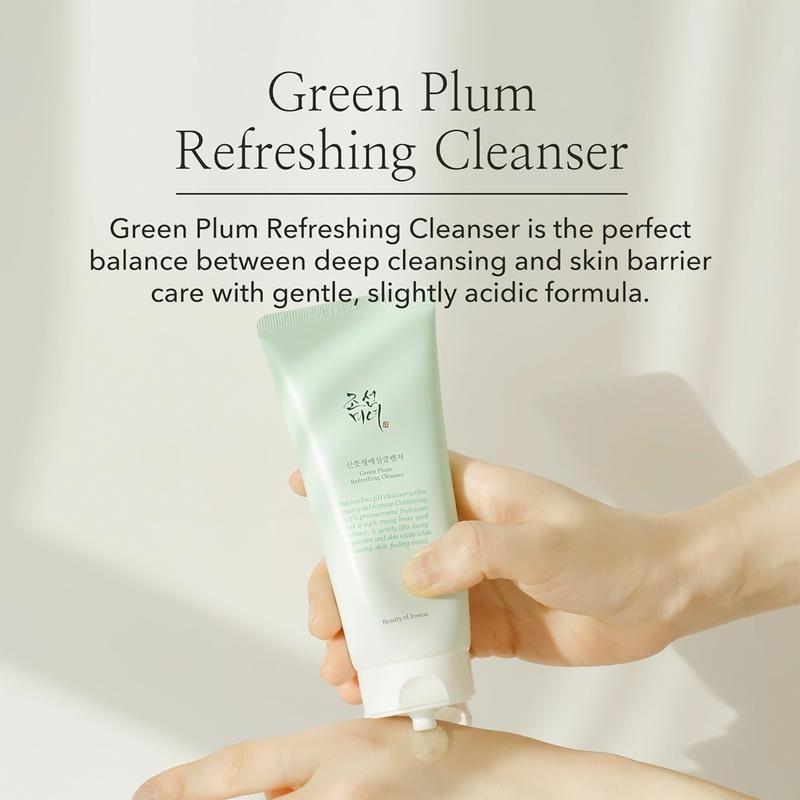 Beauty of Joseon Green Plum Cleanser - 100ml Facial Cleanser for Skin Care - Gel Cleanser - Korean Coconut Exfoliate