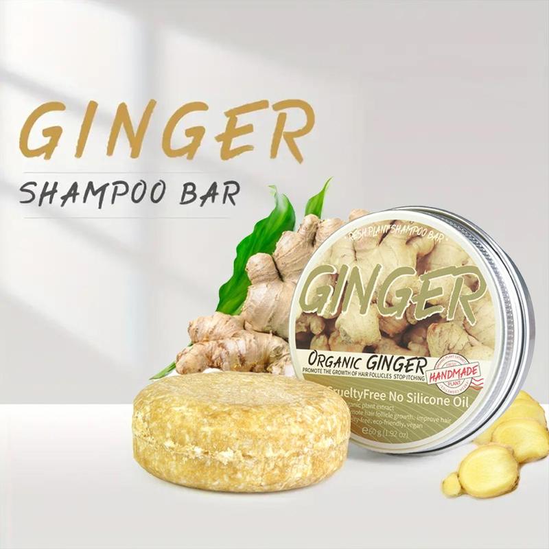 Ginger Hair Shampoo Bar, Handmade Ginger Essential Oil Soap, Hair Care Product For Men & Women