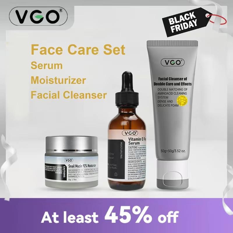 VGO Double Care Facial Cleanser - 50g, Suitable for All Skin Types, Cleanses and Moisturizes for Optimal