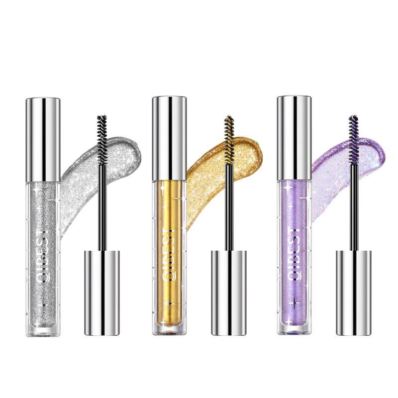 Mixed Color Glitter Mascara Stick(3pcs set), Long Lasting Quick Drying Eyelash Extensions Volume Building Mascara, Professional Eye Enhancement Makeup Products