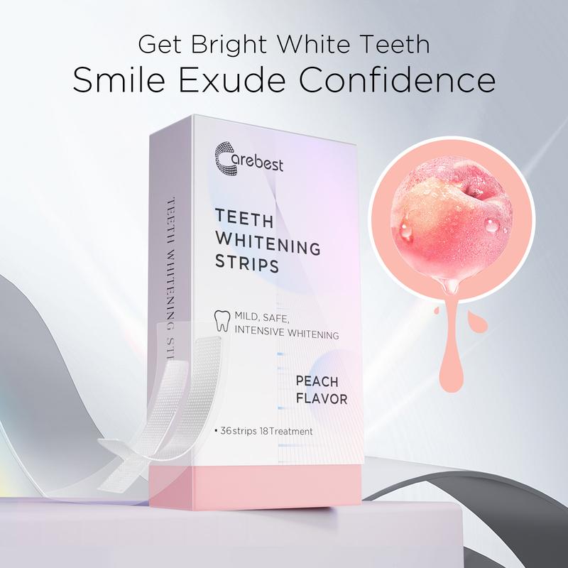 Teeth whitening strip , enamel safety strip whitening without harm,for sensitive teeth Gentle Oral Peach whiting strips   whitening  whitening Oral Teeth Whitening Treatment Strips teeth whitening kit   whitening