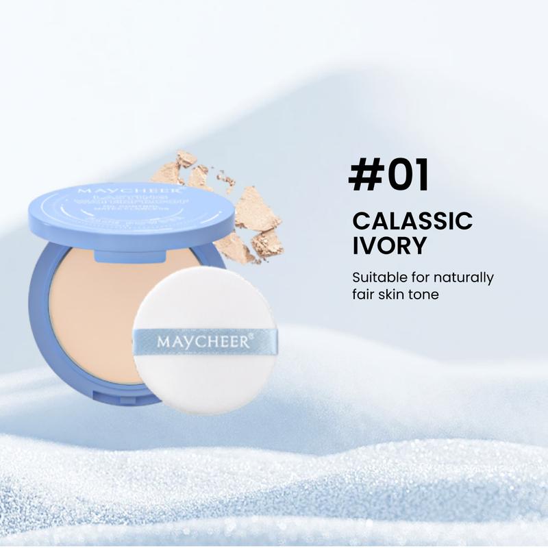 MAYCHEER 6 Color Matte Setting Face Powder,Velvet Soft Honey Flawless Powder Concealer Contouring Cushion Foundation Oil Control Long-lasting Thin